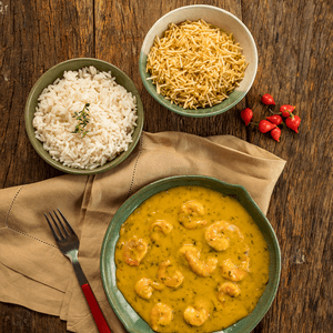 Bobó de Camarão com Arroz e Batata Palha - 400g
